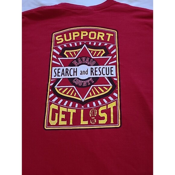 PARK SUPPORT YOUR LOCAL SEARCH & RESCUE TEAM Get Lost T SHIRT Mens Xl - Picture 11 of 12